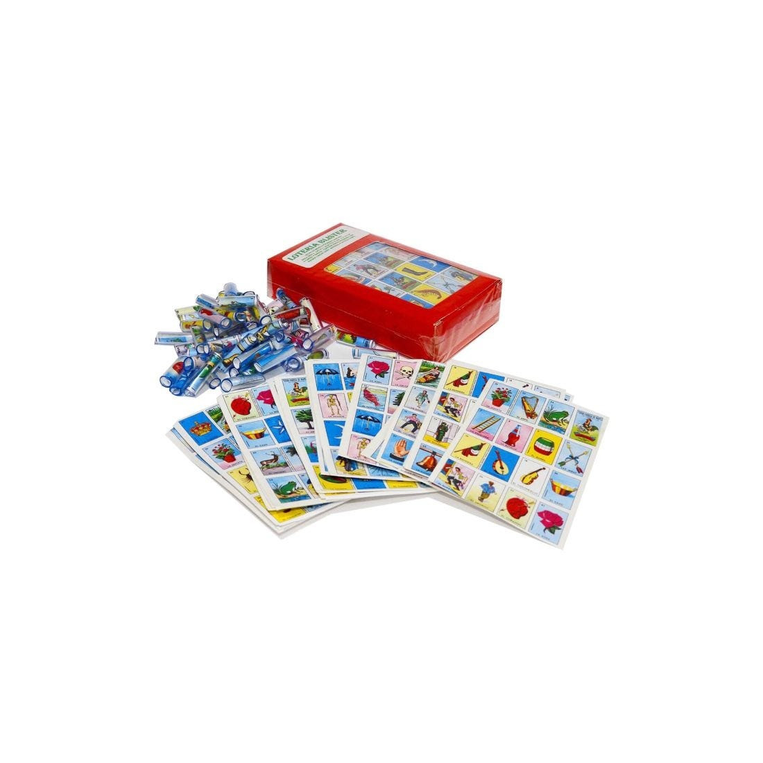 LOTERIA CHICA JGO.TABLAS Y BARAJA EN ROLLO BLISTER 58135