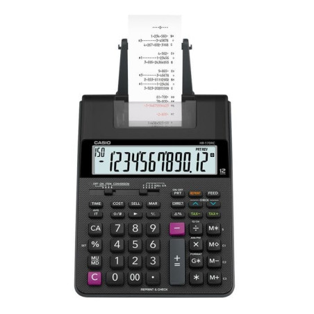 CALCULADORA C/IMPRESORA CASIO HR-170RC-WA-MC 12 DIG 42702