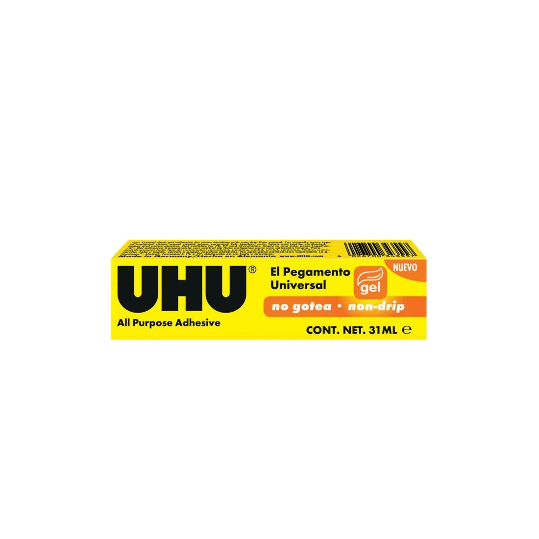 PEGAMENTO TRANSPARENTE UHU GEL ALL PURPOSE 31 ML. 39471