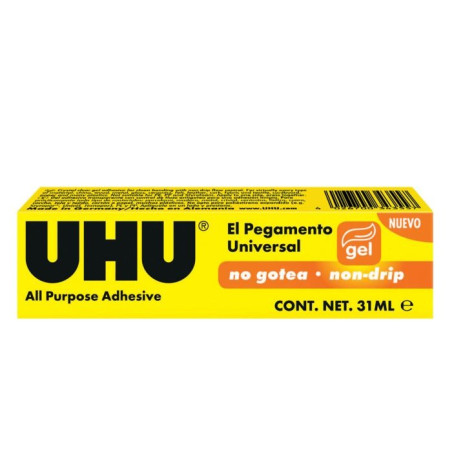 PEGAMENTO TRANSPARENTE UHU GEL ALL PURPOSE 31 ML. 39471