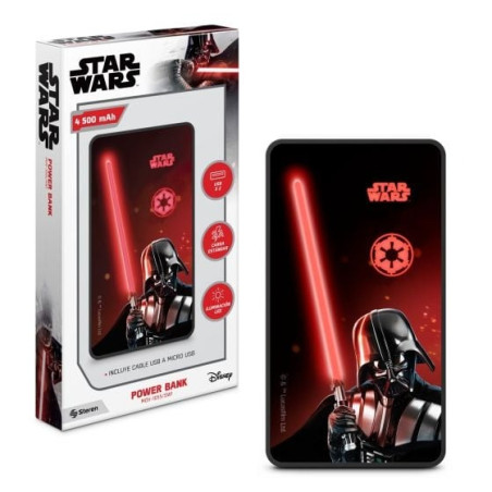 4500mAh POWER BANK DE 2 SALIDAS USB  STAR WARS STE-1055SW1