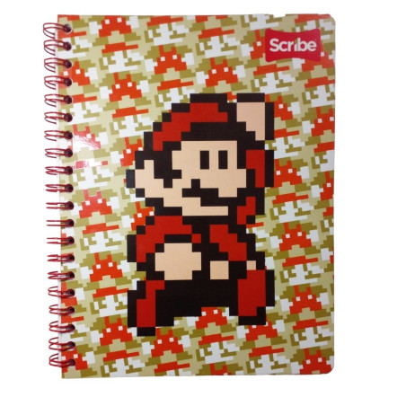 CUADERNO PROF. DOB. SCRIBE 7430 RAYA 100 H MARIO BROS 135774