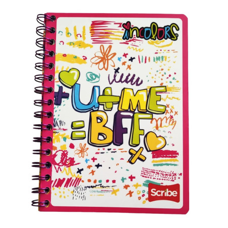 CUADERNO F.F. ESP. SCRIBE 8770 RAYA 100 H. INCOLORS 23134