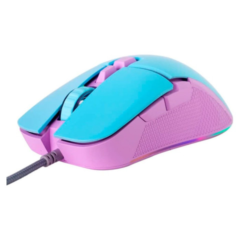 MOUSE OCELOT CREATORS ALAMBRICO AZUL/MORADO GAMING MS-1428