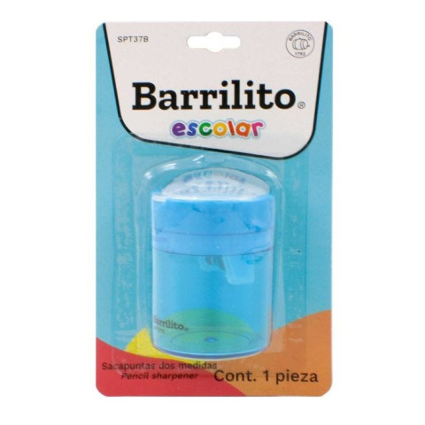 SACAPUNTAS C/DEPOSITO BARRILITO SPT37B PLASTICO BL/1 77496