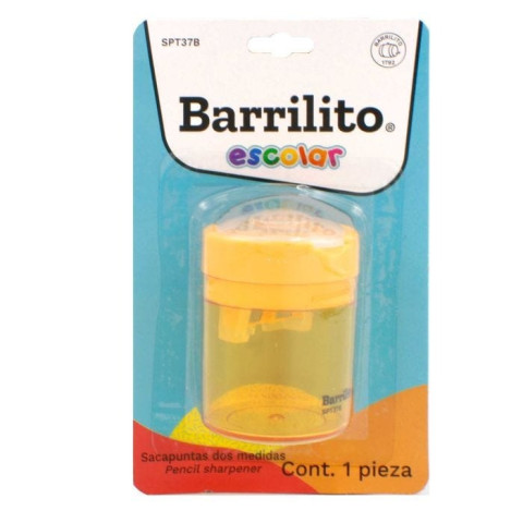 SACAPUNTAS C/DEPOSITO BARRILITO SPT37B PLASTICO BL/1 77496
