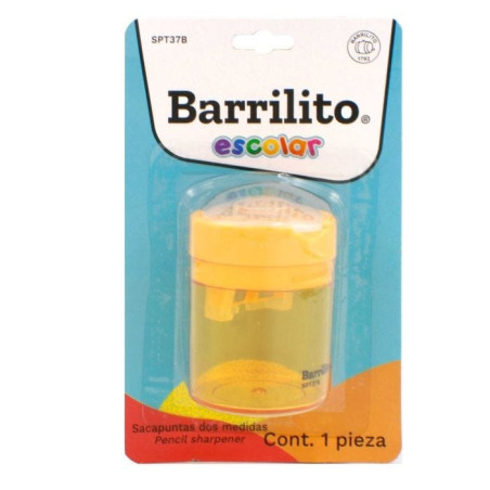 SACAPUNTAS C/DEPOSITO BARRILITO SPT37B PLASTICO BL/1 77496