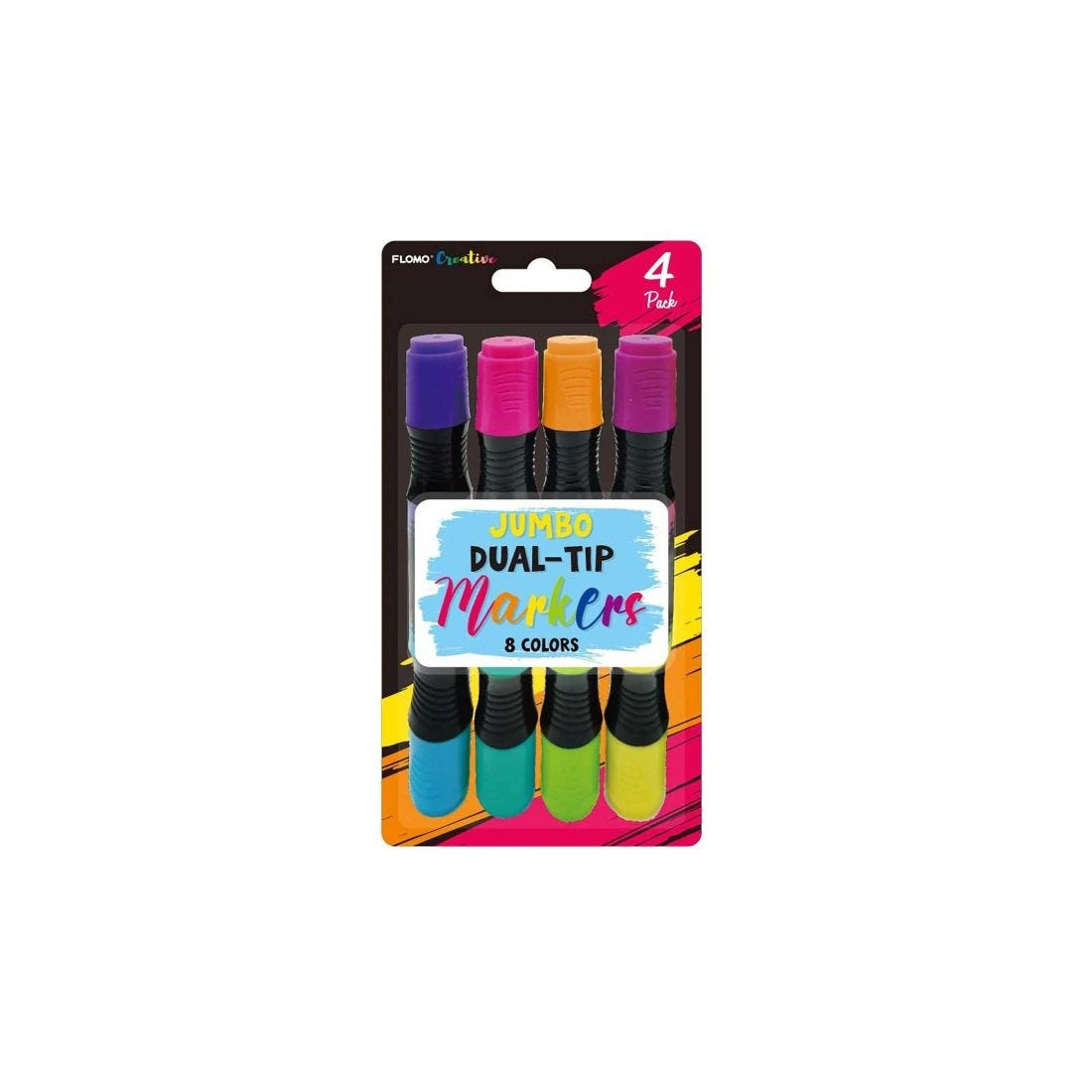 MARCADOR JUMBO FLOMO CR906 C/4 8 COLS BL. 84650