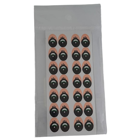 PLANILLA DE OJOS STICKER 10X15 C/28 PZAS BL 153556