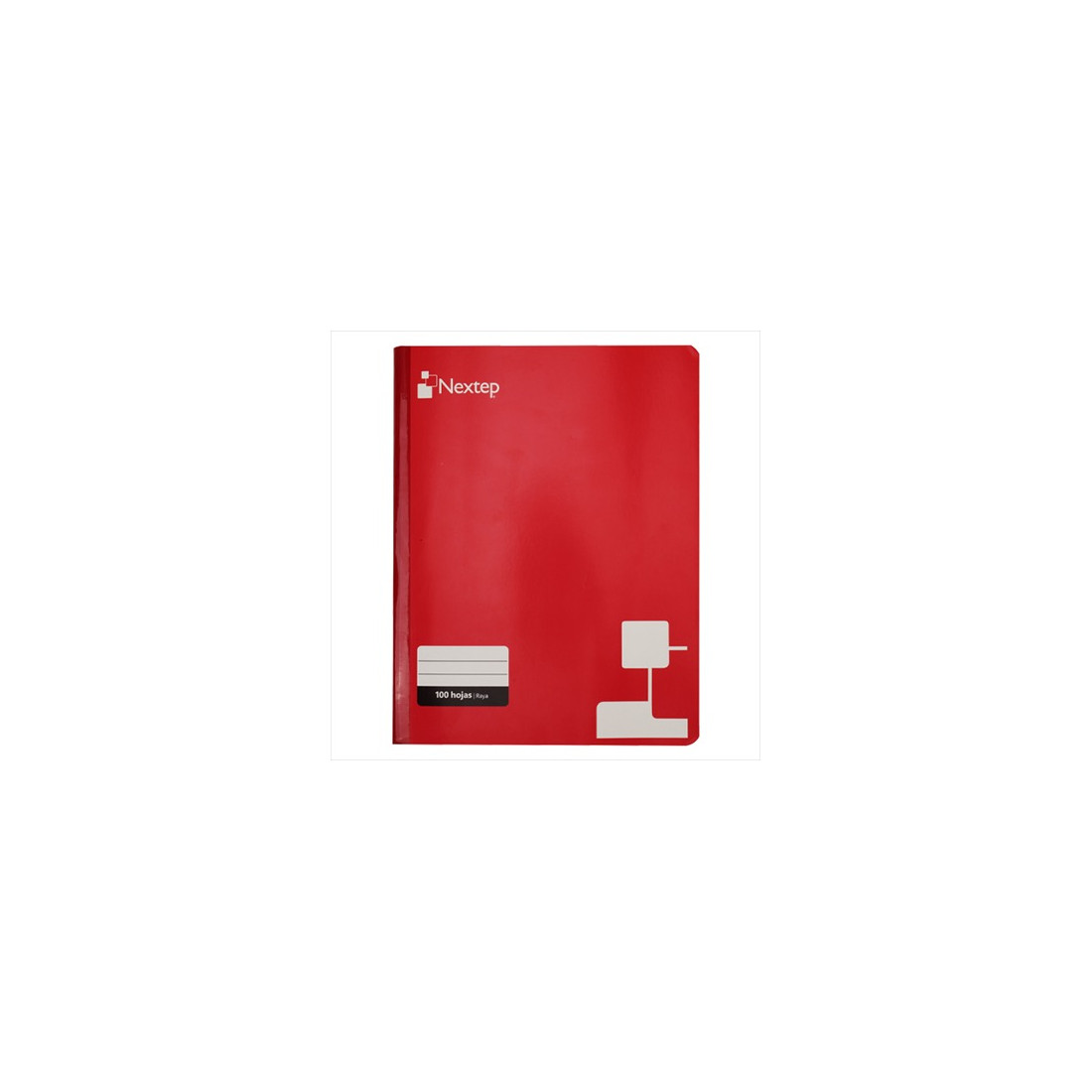 CUADERNO COSIDO NEXTEP PROFESIONAL RAYA 100 H. ROJO NE-008R