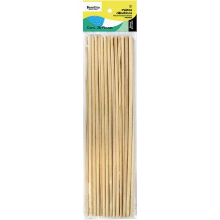 PAQ PALITOS MAD REDON.S BARRILITO PM3005 .5X30CM C/25 113474