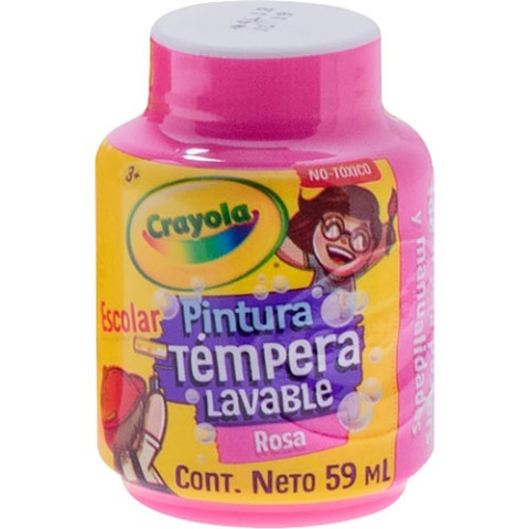 PINTURA TEMPERA CRAYOLA 445997 ROSA LAVABLE 158602