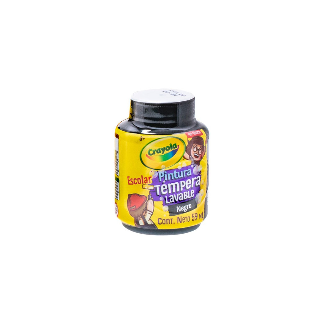 PINTURA TEMPERA CRAYOLA 445951 NEGRO LAVABLE 158604