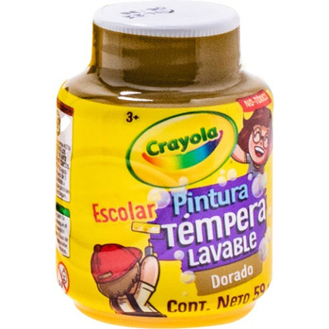 PINTURA TEMPERA CRAYOLA 445943 DORADA LAVABLE 88898