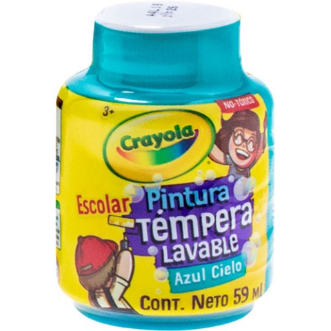 PINTURA TEMPERA CRAYOLA 445924 AZUL CIELO LAVABLE 88891