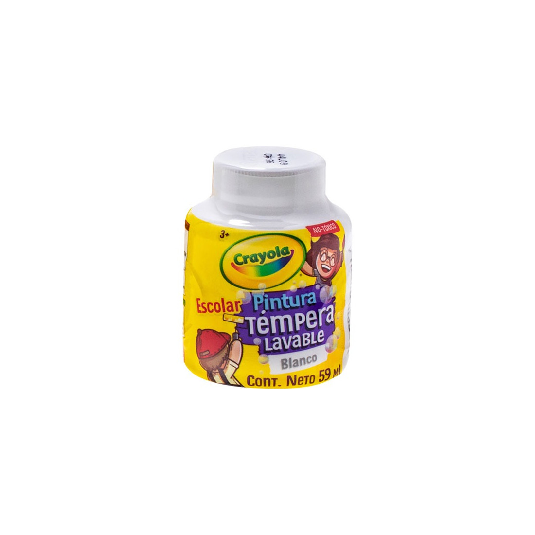 PINTURA TEMPERA CRAYOLA 445953 BLANCA LAVABLE 88892