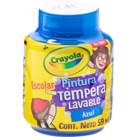 PINTURA TEMPERA CRAYOLA 445942 AZUL LAVABLE 88897