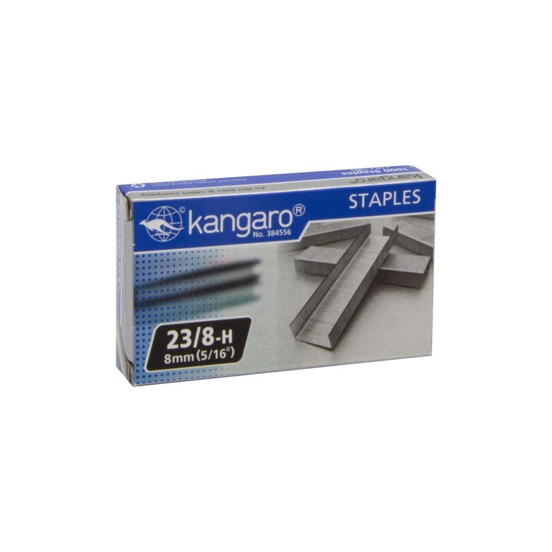 GRAPA 8MM C/1000 KANGARO 23/8-H 25 A 50 HOJAS 9142