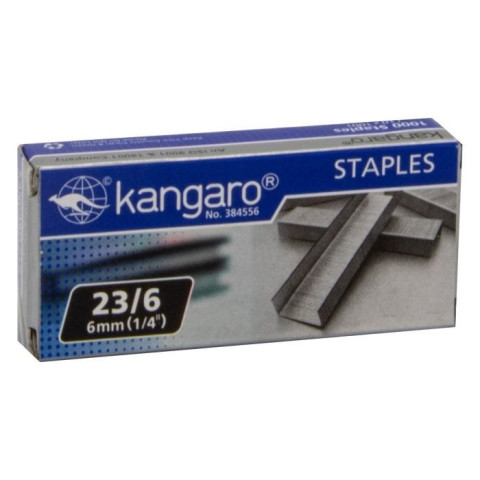 GRAPA 6MM C/1000 KANGARO 23/6-IM 2 A 25 HOJAS 9141