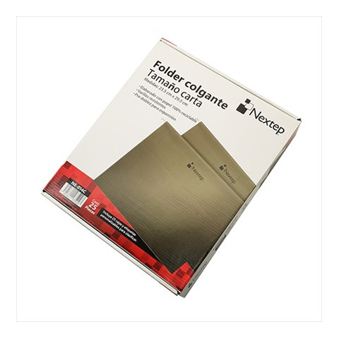 PAQUETE FOLDER COLGANTE CARTA VERDE NEXTEP NE-014C