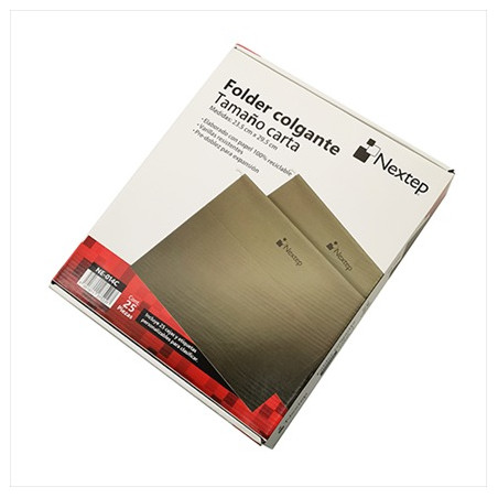 PAQUETE FOLDER COLGANTE CARTA VERDE NEXTEP NE-014C