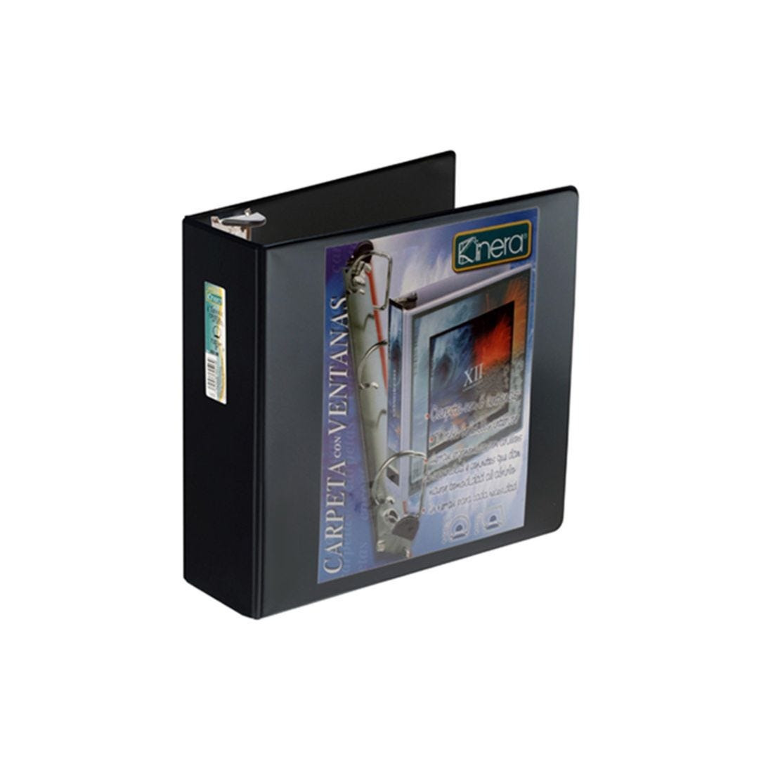 CARPETA STD. C/VENTANA KINERA 9301 3" NEGRO 16960