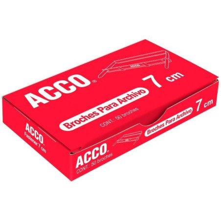 BROCHE P/ARCHIVO 7 CM ACCO P1570 C/50 BROCHES 14601