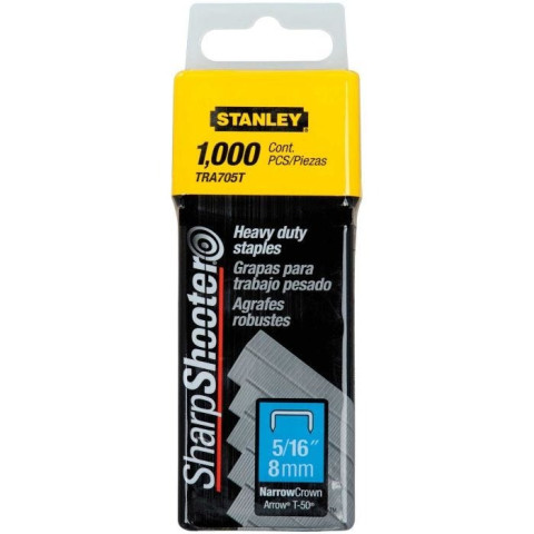 GRAPA 8MM C/1000 STANLEY TRA705T HEAVY DUTY 8 MM 5/16 9139