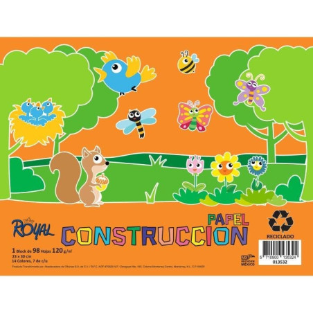 BLOCK CONSTRUCCION ROYAL HORIZ 33X30CM C/98H 13532