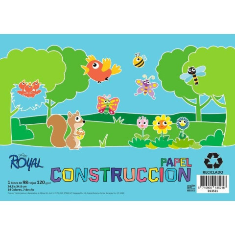 BLOCK CONSTRUCCION ROYAL HORIZ 24.8X34.8CM 120G 13521