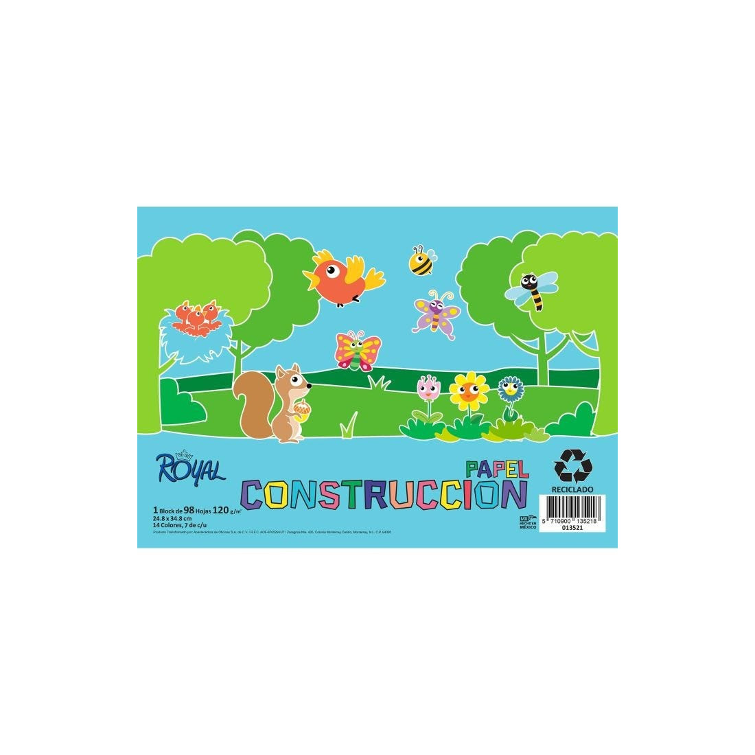BLOCK CONSTRUCCION ROYAL HORIZ 24.8X34.8CM 120G 13521