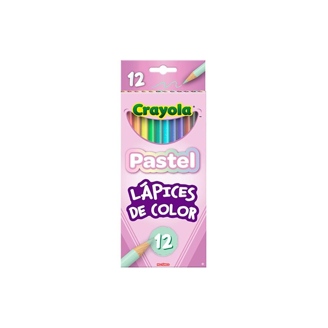 ESTUCHE C/12 COLORES CRAYOLA 682030 PASTEL 139378