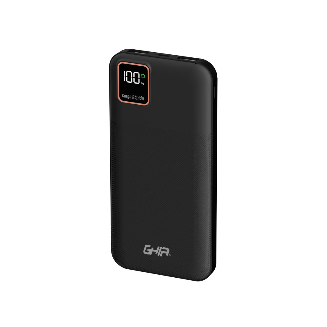 10,000mAh POWER BANK GHIA CARGA RAPIDA  NEGRO AC-11106