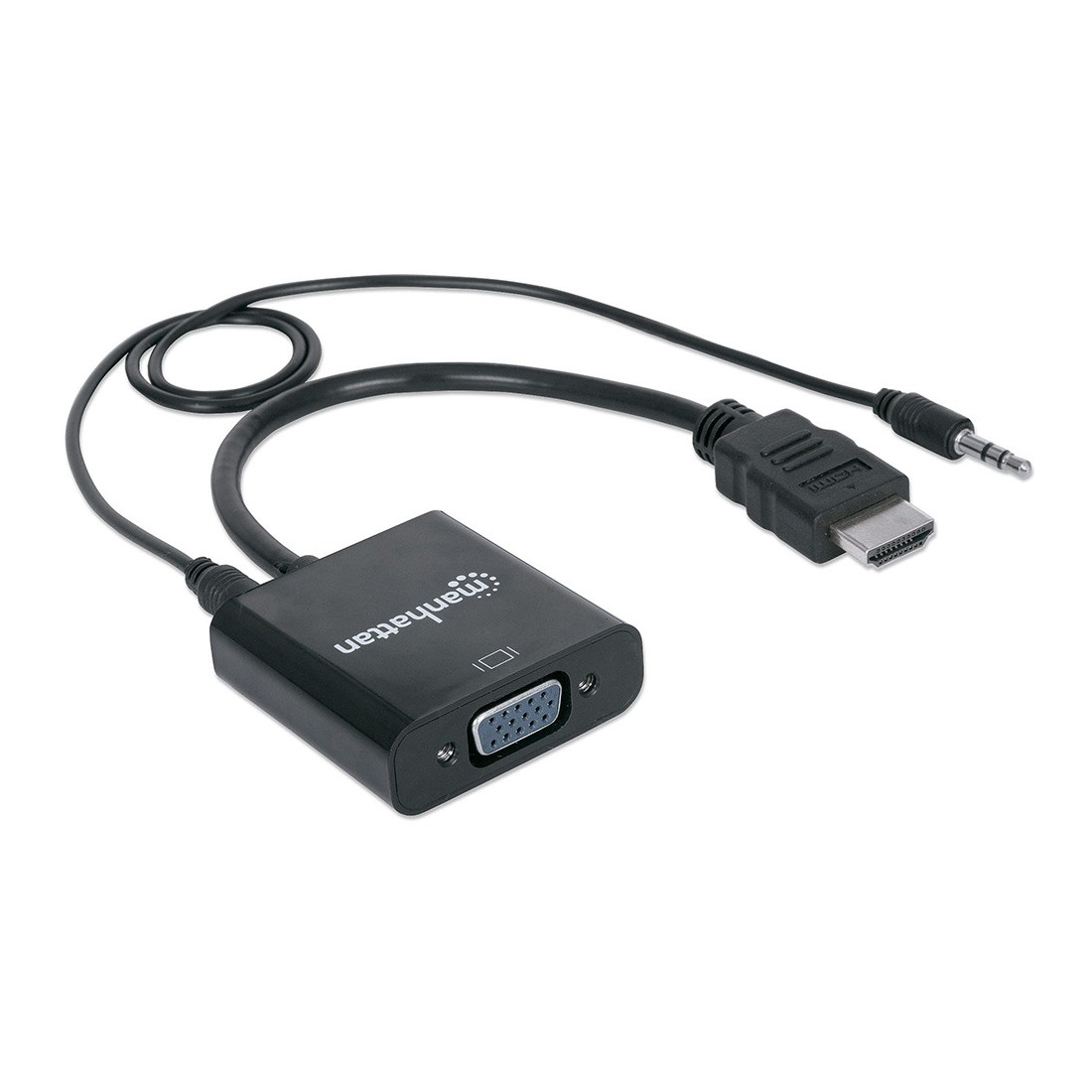 CONVERTIDOR MANHATTAN HDMI MACHO A VGA AUDIO 151559