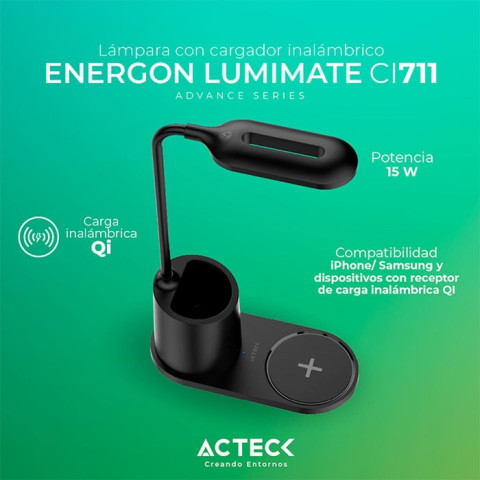 CARGADOR ACTECK ENERGON LUMIMATE CI711 AC-11773