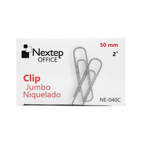 CLIP JUMBO NEXTEP NIQUELADO 50MM C/100  NE-040C