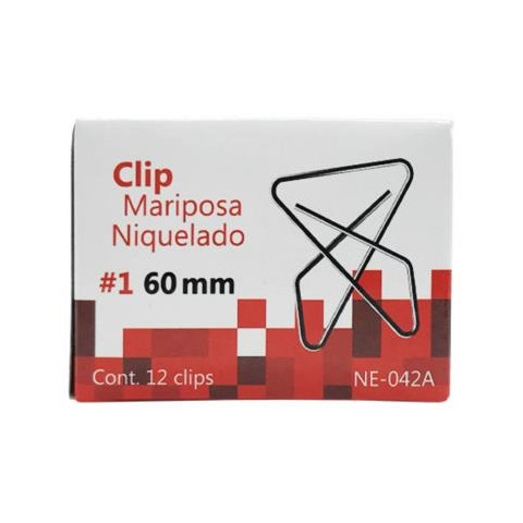 CLIP MARIPOSA NEXTEP No. 1 60MM 12 CLIPS NE-042A