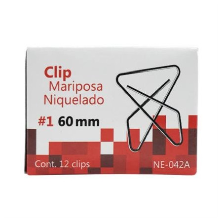 CLIP MARIPOSA NEXTEP No. 1 60MM 12 CLIPS NE-042A