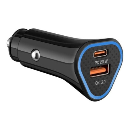 CARGADOR STEREN USB A Y USB C CON PD Y QC ELI-875