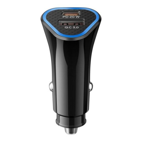 CARGADOR STEREN USB A Y USB C CON PD Y QC ELI-875