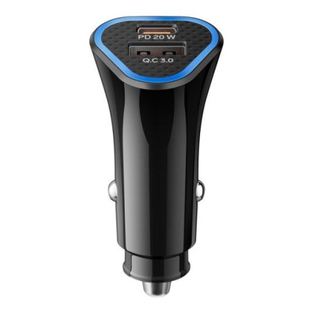 CARGADOR STEREN USB A Y USB C CON PD Y QC ELI-875