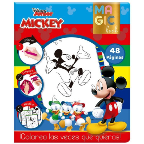 LIBRO MAGICO UPAK P/COLOREAR BORRABLE 48 H. MICKEY 148916