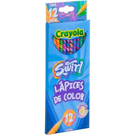 ESTUCHE C/12 COLORES CRAYOLA 687510 SWIRL 139382