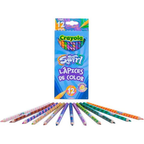 ESTUCHE C/12 COLORES CRAYOLA 687510 SWIRL 139382