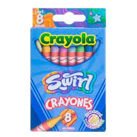 CRAYON C/8 CRAYOLA 523083 SWIRL 19785