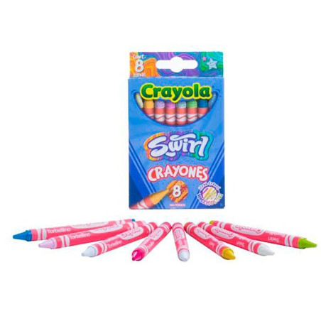 CRAYON C/8 CRAYOLA 523083 SWIRL 19785