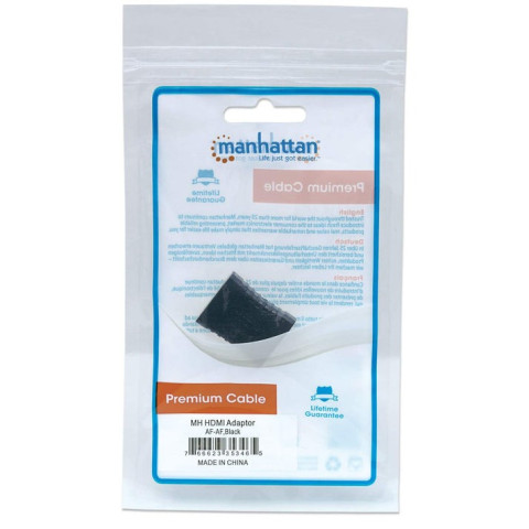 COPLE MANHATTAN HDMI A H-H CONEXION RECTA COLOR NEGRO 353465