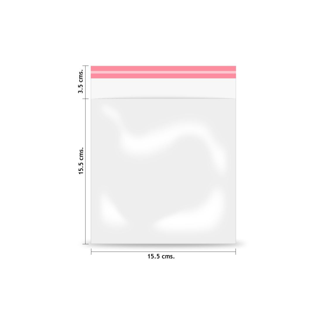 SOBRE POLI/BOPP D´ART 15.5X15.5+3.5CM C/25 C/ADH 104150