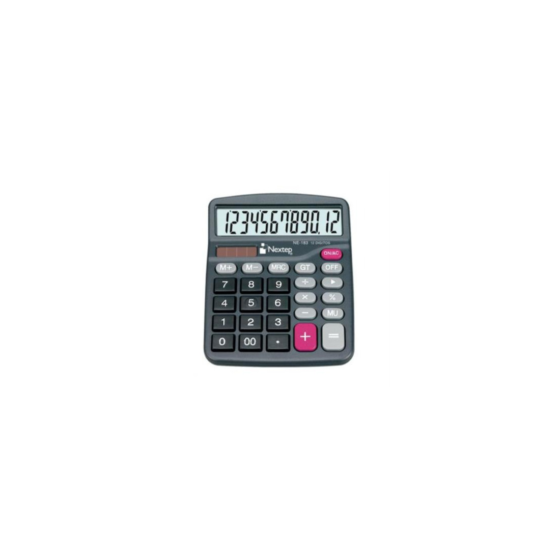 CALCULADORA NEXTEP 12 DÍGITOS SEMI ESCRITORIO BAT/SOL NE-183