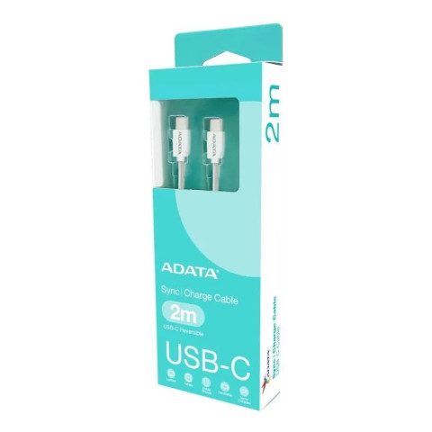 CABLE ADATA USB C-C 2M BLANCO CACC-200PN-WH